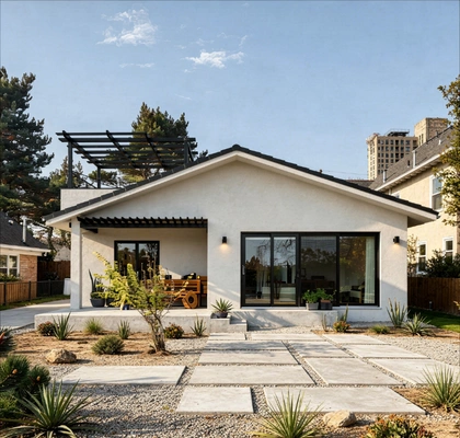 Beautiful detached ADU in Los Angeles backyard built by Premier ADU LA